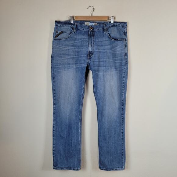 Ariat Jeans Mens 40x34 Blue Denim M2 Traditional Relaxed Boot Cut Casual Work